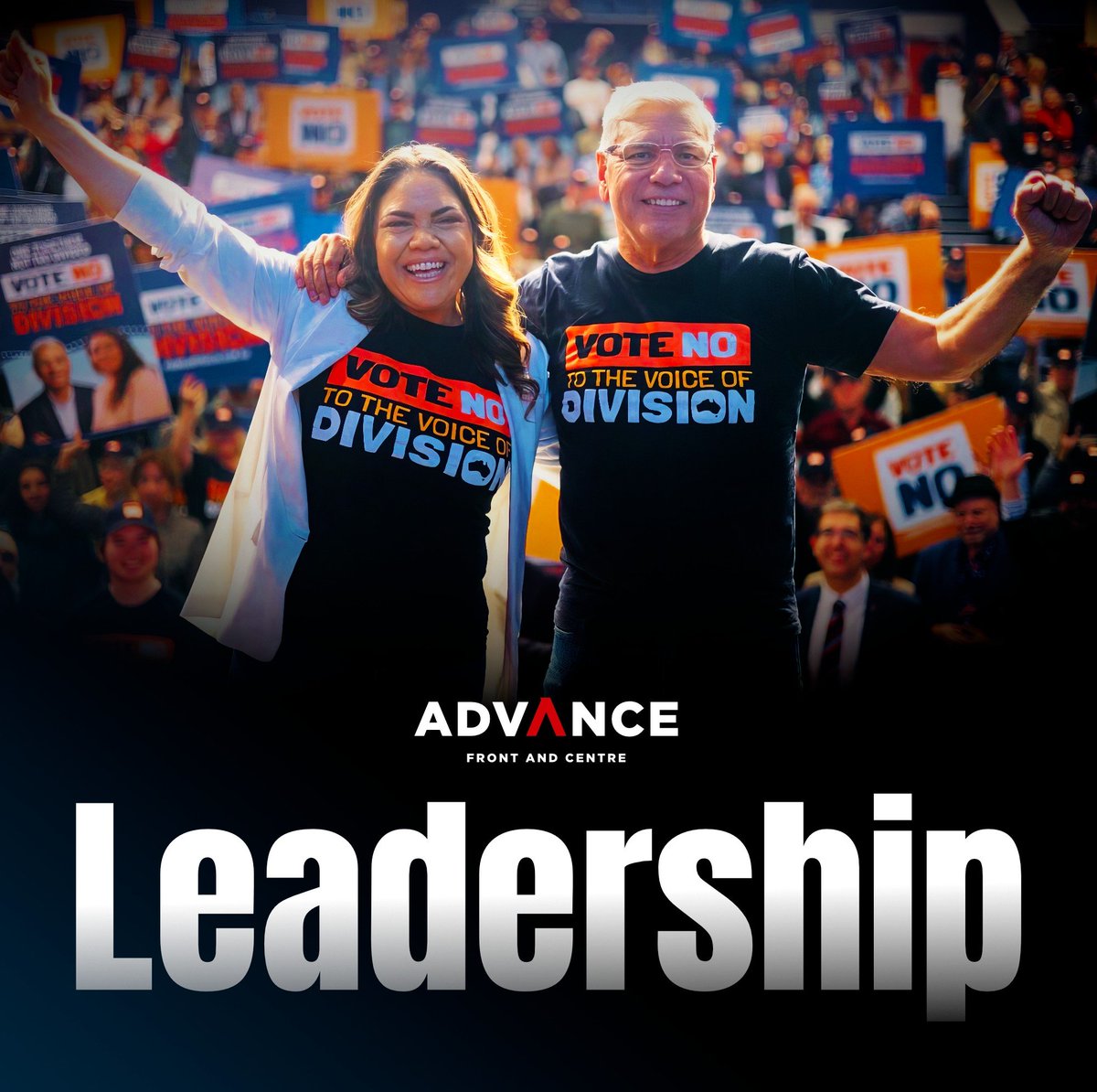 Australia has overwhelmingly voted for nation that is one together, not two divided.
ADVANCE and the Fair Australia team would like to acknowledge the work and dedication of two great Australians who, more than anyone, made the tremendous result on Saturday night a reality.