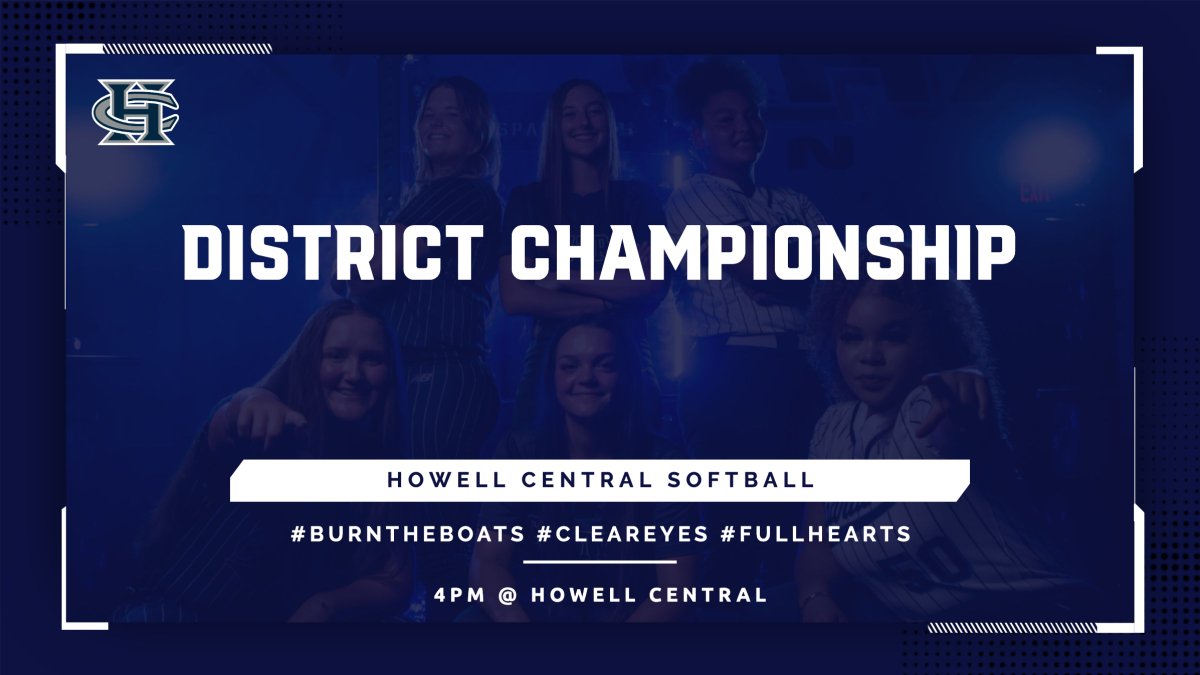 FHCSpartanSB's tweet photo. Join as at 4pm as we host Howell North for the district championship game! Pack the stands and support our players as they look to change the banner! #BTB #CEFHCL https://t.co/EtyeDAetAO