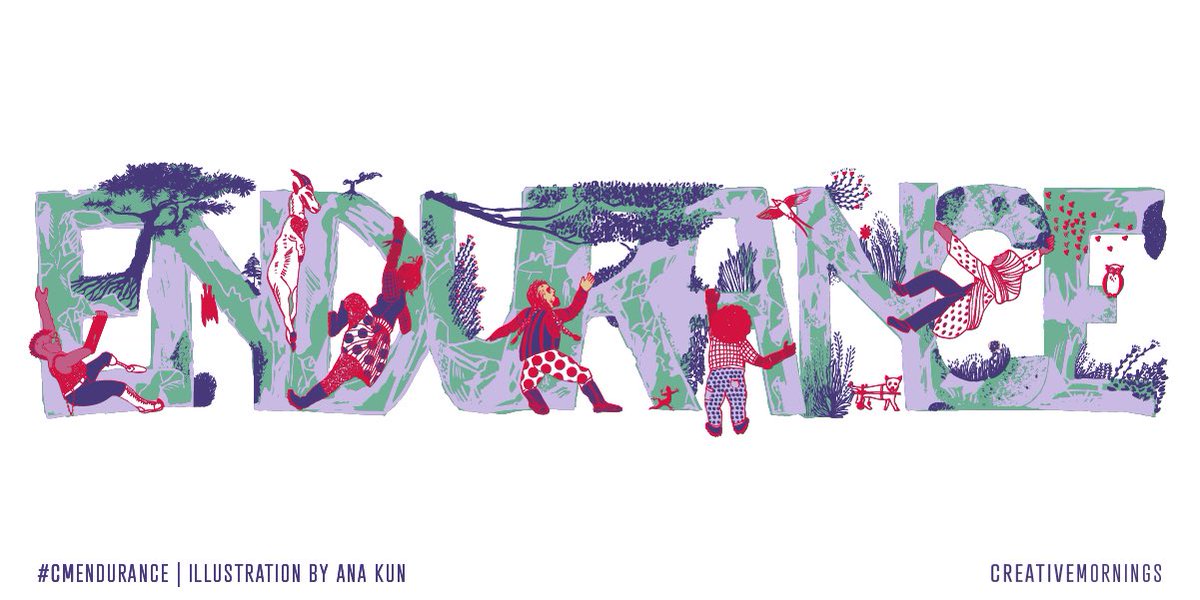 October’s theme is Endurance, chosen by <a href="/CM_Timisoara/">CreativeMornings/TM</a> and illustrated by Ana Kun. In a world that values instant gratification, endurance is a reminder that the most rewarding victories are born from patience and perseverance. #CMendurance #CreativeMornings