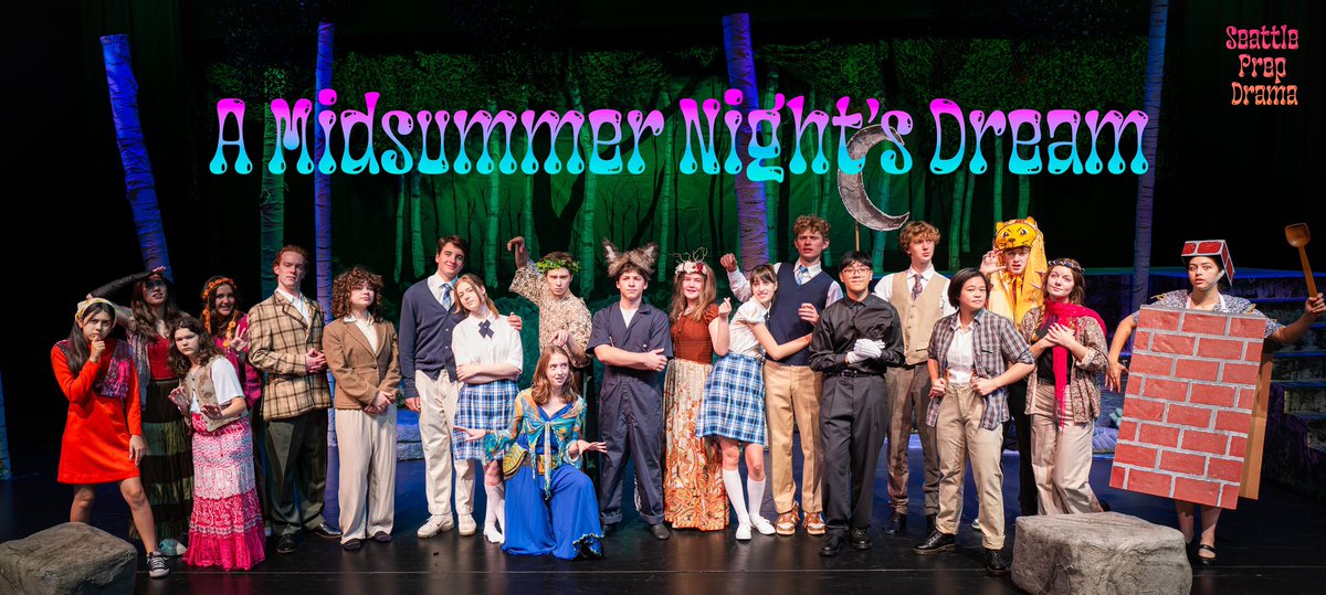 seaprepdrama's tweet image. Experience a splash of comedy mixed with a dash of magic as Seattle Prep Drama brings to life William Shakespeare's comical masterpiece, A Midsummer Night's Dream. #roleprep #Shakespeare 

Ticket Link: showtix4u.com/events/seattle…