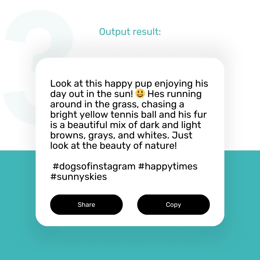 StaringAI's tweet photo. Now you can copy and share the text that was created based on the image you uploaded. 🤳✨ https://t.co/wu09lrF4ct