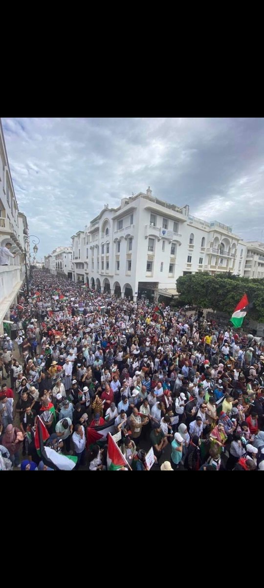 هنا الرباط. عاصمة المملكة المغربية..... هنا انصهار العرب الامازيغ مع قضية الأمة. فلسطين في القلب.