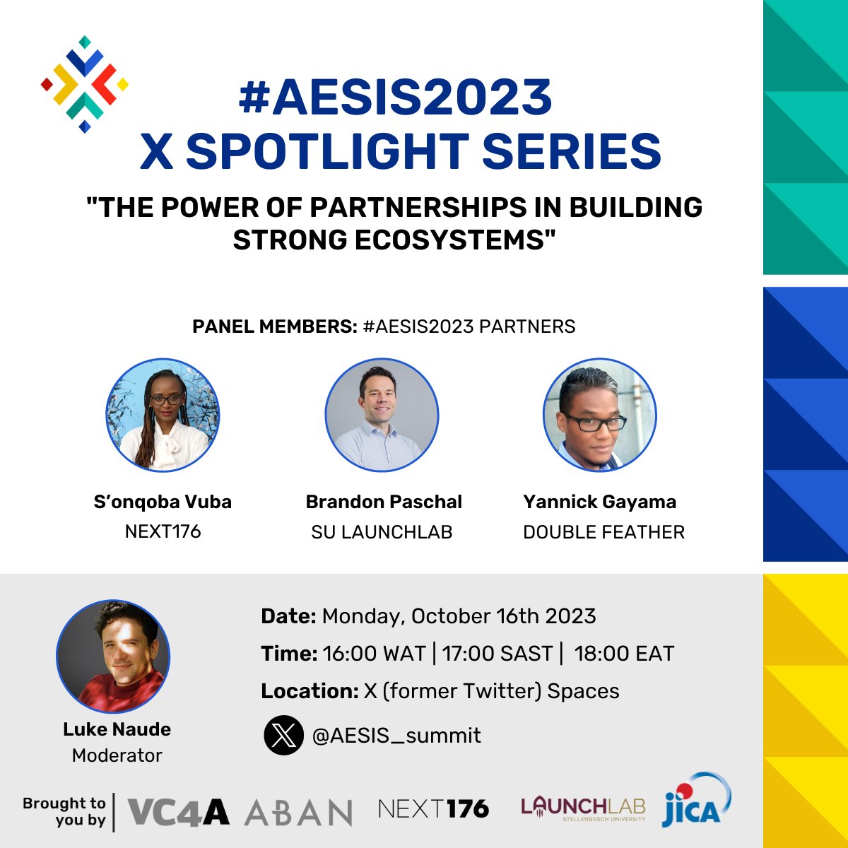 AESIS_summit's tweet image. Today&apos;s the day! 🌟 Join us for a captivating conversation on &quot;The Power of Partnerships in Building Strong Ecosystems&quot; in our AESIS2023 X Spotlight Series. 

🔊 Tune in by saving your spot now for a lively discussion!  

#AESIS2023