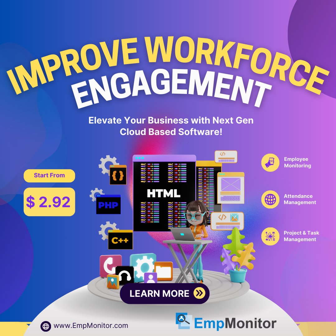 This next Generation Cloud Based Software can help you with:

🧑‍💼 User Tracking
⏲️ Real-Time Insights
💯 And Much More

Visit 👉 EmpMonitor.com

#productivity #employeeengagement #trackingsoftware #monitoringsolutions #monitoringsoftware #Managers #employeedevelopment