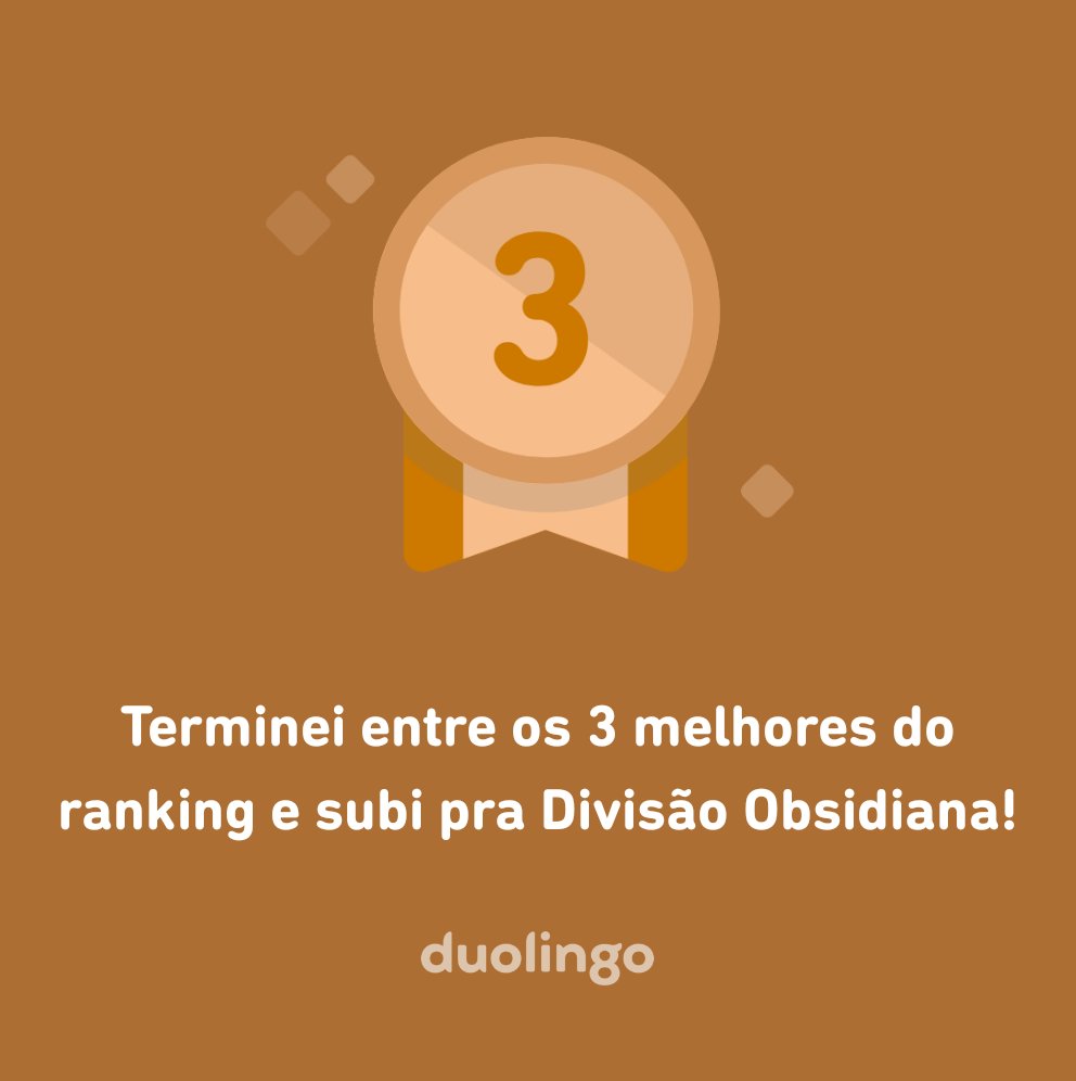 Divisão diamante Duolingo