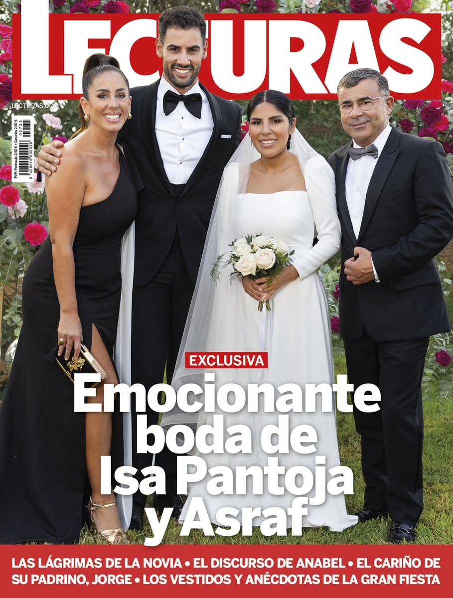 ¡Exclusiva! 💥 Entramos en la emocionante boda de Isa Pantoja y Asraf Beno 😍 Los invitados, los vestidos, los discursos, las anécdotas y todas las fotos del enlace más esperado. Solo en tu revista Lecturas. ¡Te esperamos hoy en el kiosco! #ExclusivaLecturas