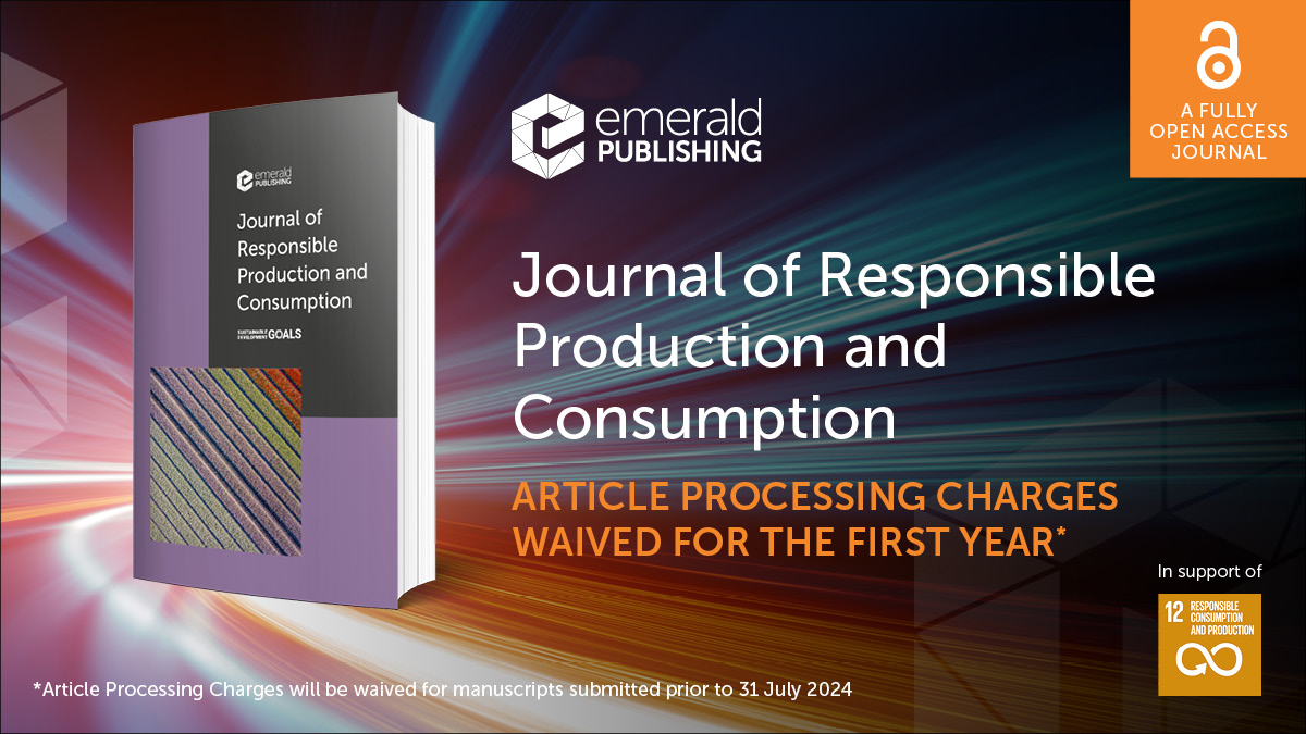 Help us achieve #SDG12 by submitting your #research to #JRPC - a fully #OpenAccess Journal, helping to shape a sustainable future. 🔎 Find out more here: bit.ly/3R3REIL @AcademicChatter @DavidLoseby @hiramparousia @Appolloni @RemkovanHoek @omerakhan @Gowardo @Antz007