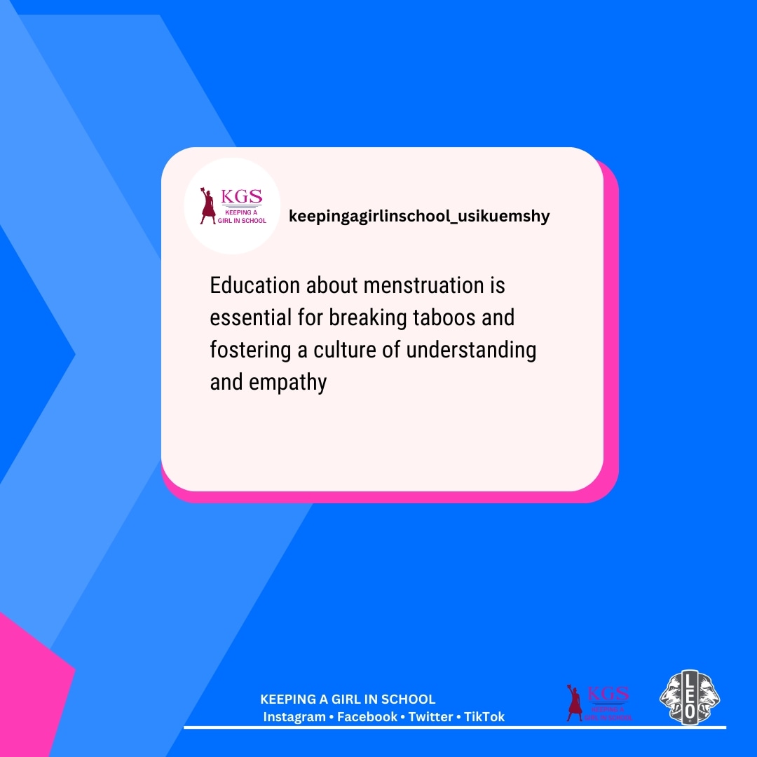 How well do you understand menstruation?

Take some time to learn more about menstruation and help end stigmatization and shaming. 

#MenstrualMonday 

#LetsTalkPeriods #usikueMSHY #keepagirlchildinschool #WeServe #WeAreCommitted #periodpositive #periodtalk #periodinfo
