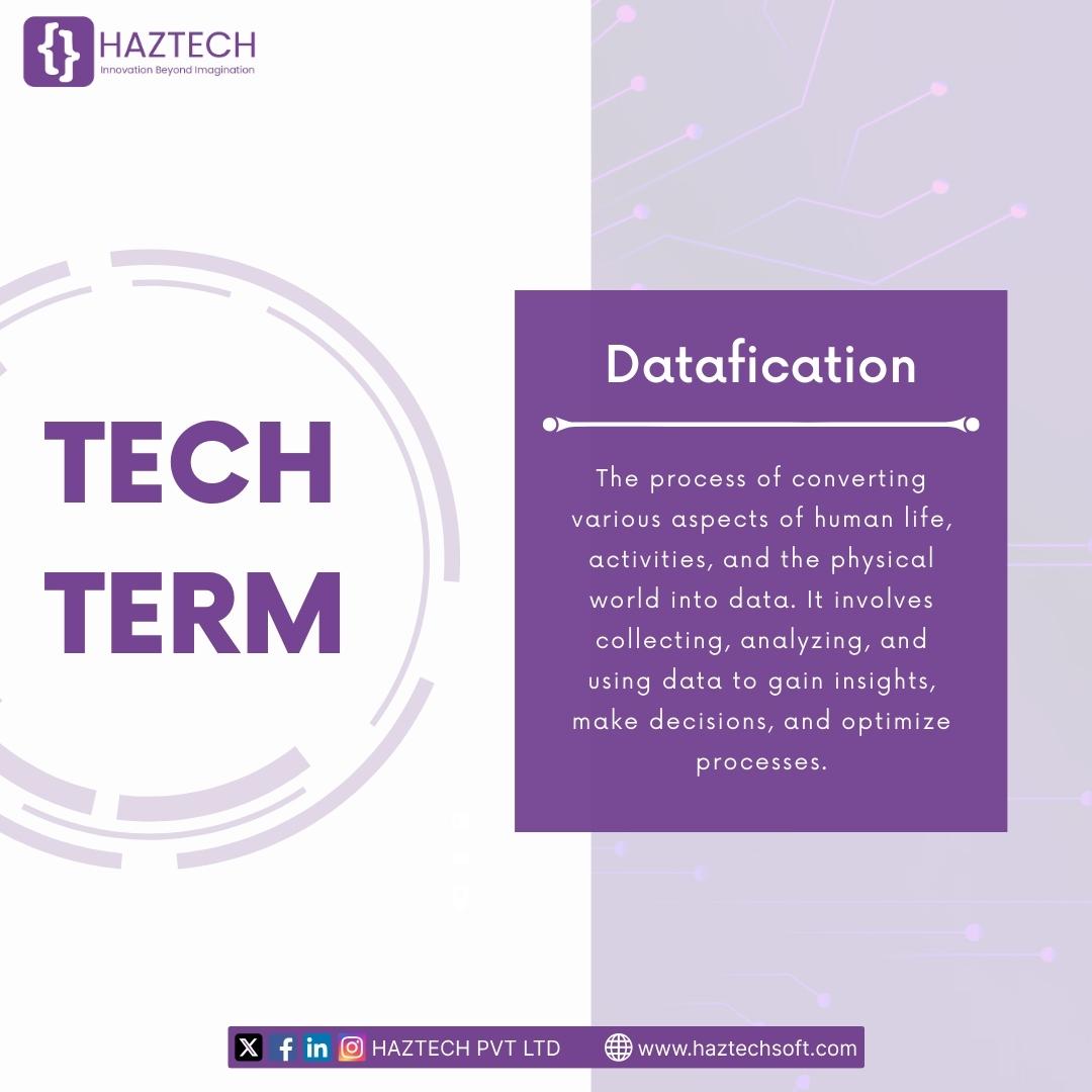 Haztechsoft's tweet photo. 🚀 𝗧𝗲𝗰𝗵 𝗧𝗲𝗿𝗺 𝗦𝗽𝗼𝘁𝗹𝗶𝗴𝗵𝘁: #Datafication 📊
The process where raw data is transformed into actionable insights, revolutionizing how we make decisions and understand the world. 🌐

Stay tuned for more tech insights!

#TechTerm #datainsights #LearnToLead #StayCurious https://t.co/Tr0KNwgMpA
