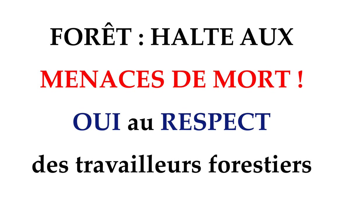 🚨 FORÊT: NON AUX MENACES DE MORT 🚫
Un salarié de la #coopérative Alliance Forêts Bois a reçu des menaces de mort d’un militant présent lors d’un rassemblement organisé à Paris par l’Association Canopée Forêts Vivantes. Une plainte a été déposée le 2 octobre. Explications 1/10👇