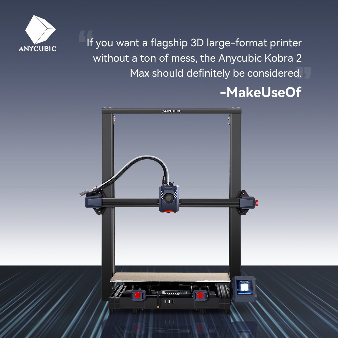 anycubic3dprint's tweet image. "If you want a flagship 3D large-format printer without a ton of mess, the Kobra 2 Max should definitely be considered."- MakeUseOf
Source:
makeuseof.com/anycubic-kobra…
Get yours now: bit.ly/47RZdZ9
#3dprinter #anycubickobra2max #large3dprinter #big3dprinter