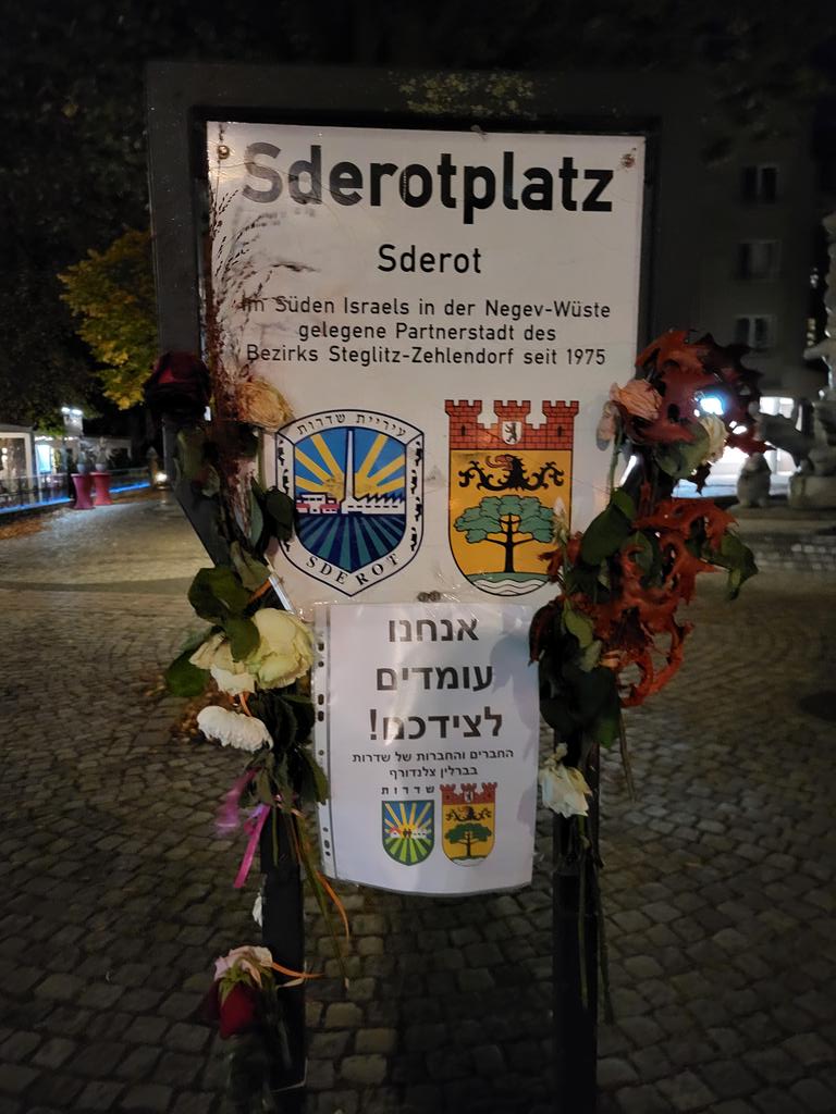 The district in Berlin where I live is partner of two recently haunted places: Charkiw 🇺🇦 and Sderot 🇮🇱🇵🇸. No good karma for Steglitz-Zehlendorf and its partners