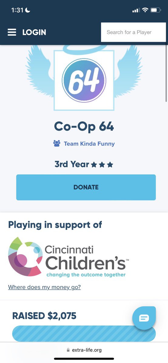 With a goal of $1,500, we are proud to announce we raised $2,075 for Cincinnati Childrens Hospital! Very special weekend, thank you all for your support!