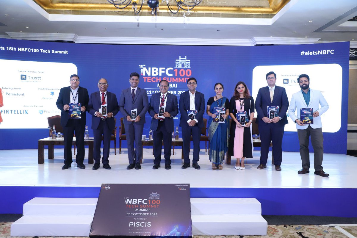 KinaraCapital's tweet image. Delighted to see our CFO, @AiswaryaROffcl grace the stage and share her insights on the topic &apos;Navigating Regulatory Challenges: A Balancing Act for NBFC Leaders&apos; at the ELETS 15th NBFC 100 Tech Summit held in Mumbai  

#IndustryThoughtLeaders #WomenInFinance #CFOInsights