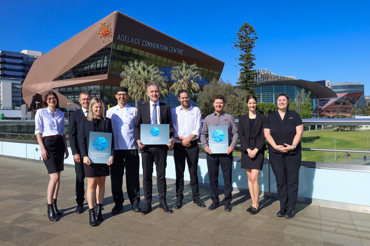 #NEWS: We're extremely proud to become the world’s first convention centre to achieve @earthcheck Master status, reflecting our long-standing commitment to, and passion for, #sustainability. 🌱 Learn more: bit.ly/ACCEarthCheckM…. #EarthCheck #sustainableevents #Adelaide