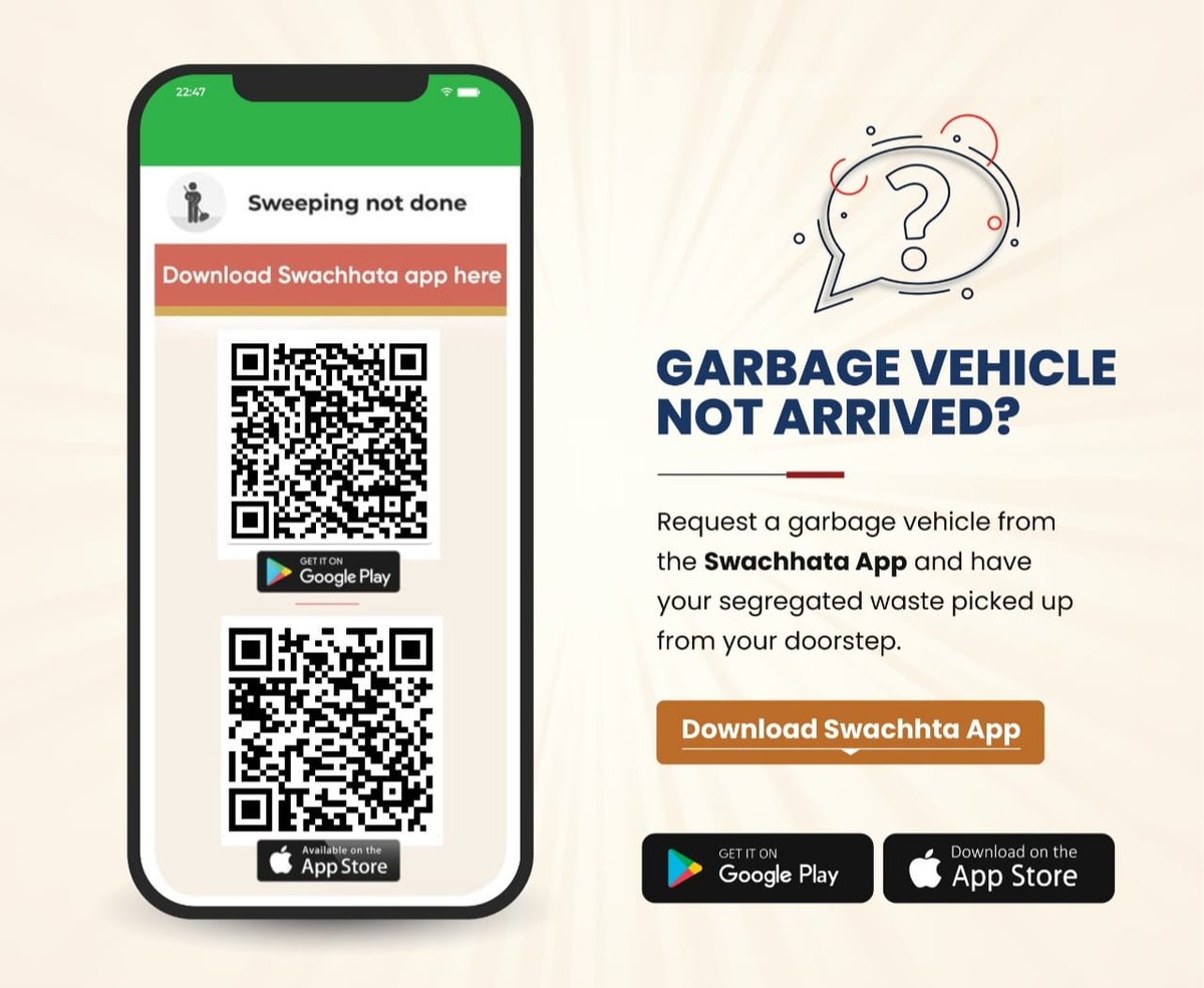 SwachhPoonch's tweet photo. Download swachhata app and request garbage vechile from the swachhta app. 
@AIILSG_Official
 ,
@aiilsgjk
 
@Divcomjammu
 
@dmjammuofficial
 
@JammuUlb
 
@LabourMinistry
 
@MoHUA_India
 
@MIB_India
 
@OfficeOfLGJandK
 
@PMOIndia https://t.co/JUsBbPKJOz