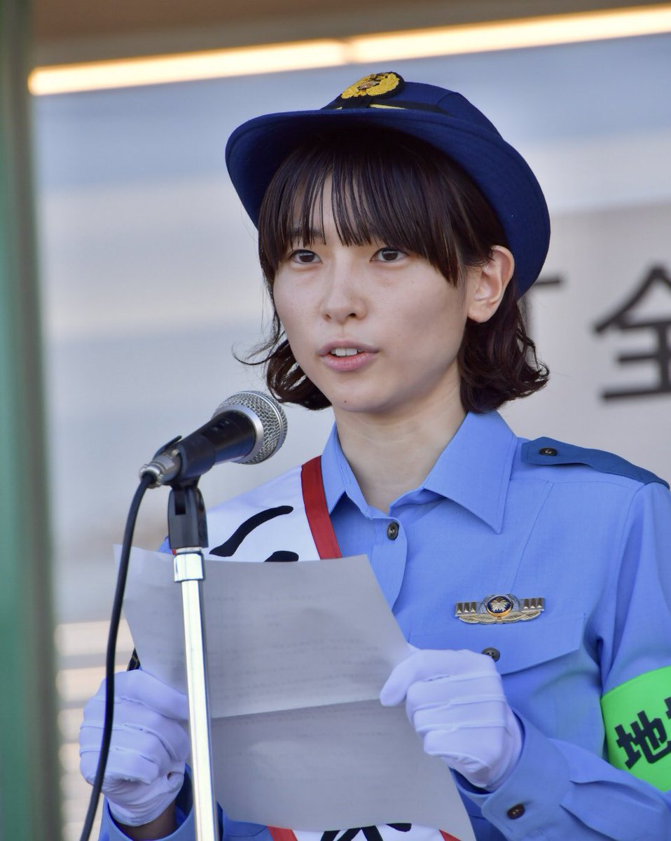 白岩蘭奈選手 群馬県前橋東警察署特殊詐欺パトロールポスター 貴重な経験をさせていただきました👮🏻 ありがとうございました‼︎