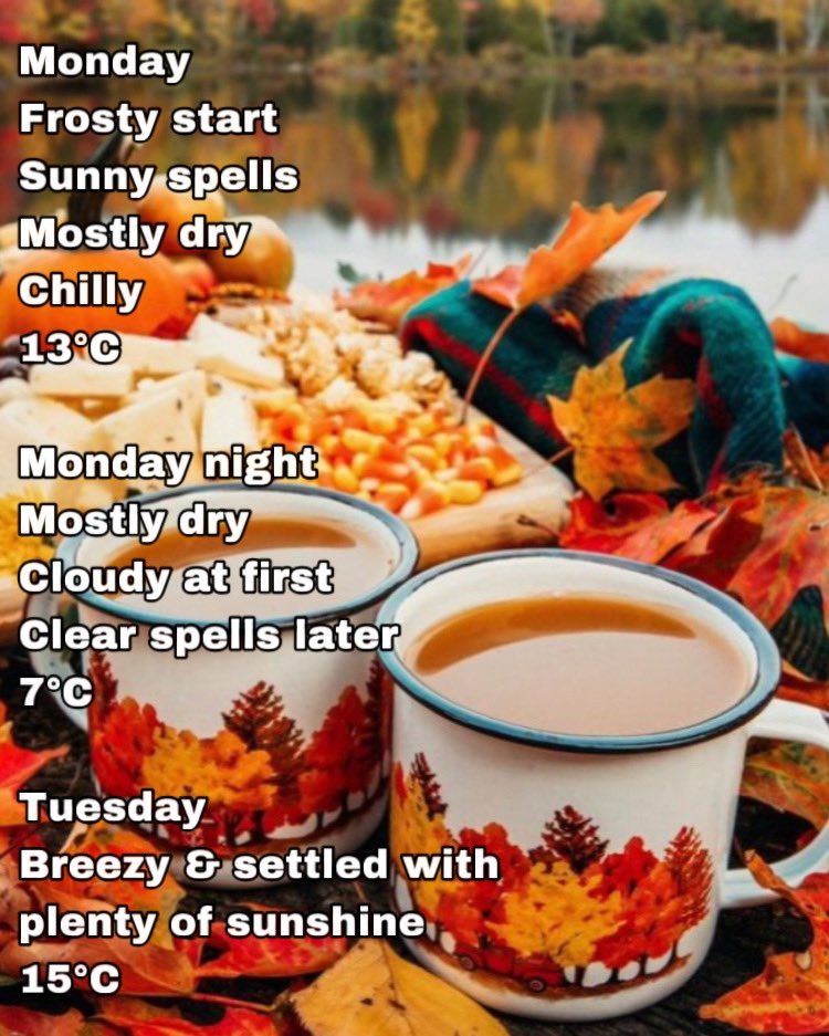 NevGWeatherGirl's tweet photo. Your Monday London Weather Summary brought to you by #NevGsLondonWeatherSummary 🌞☔ 

Thank you for all your support, shares, likes &amp; loves!
I give gratitude to ALL OF YOU ❤

#ThankYouOctober🧡🙏🏽
#LibraSeason ♎️⭐️
#HappyMonday ☕️🫖🍂🍁

@Navi4Real https://t.co/W5UknR2LqM