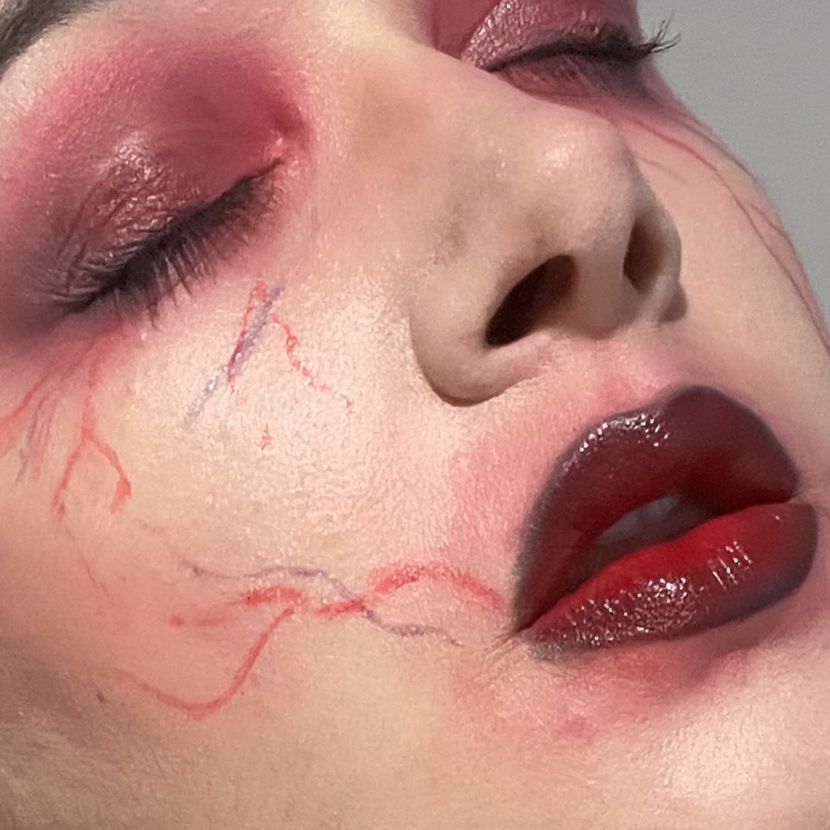 Powderpuff_HMUA's tweet photo. I do love a vampy lip look for this time of year! 🧛‍♀️🩸

#makeup #makeupartist #mua #northamptonmakeupartist #halloweenmakeup #halloweenmakeupideas #vampiremakeup #halloween #pammakeup #preciousaboutmakeup #sfxmakeup #trickortreat #avantgarde #gothic #ombrelips #northampton https://t.co/NZdg5Bdz8V