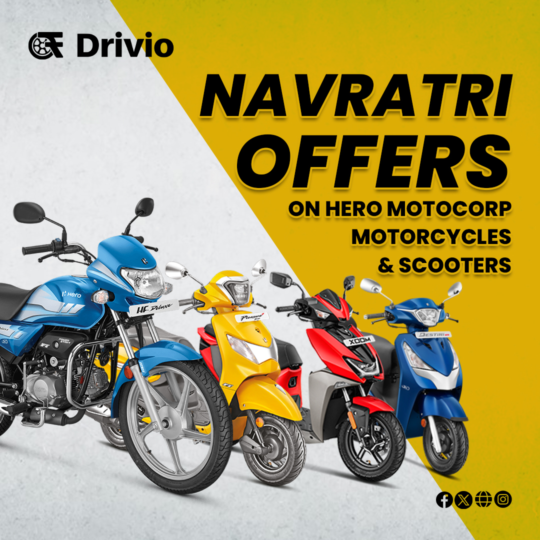Gear up for an exciting Navratri with Hero MotoCorp's special offers on motorcycles and scooters! 🚀

Read more drivio.in/news/navratri-…

#EasyBikeLoans #TwoWheelerFinance #NavratriSavings #AffordableRide #FestiveDiscounts #drivio_official