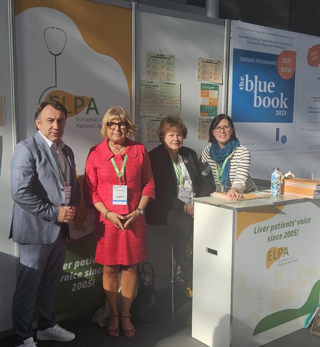 🌟 Honored to welcome Patrizia Burra, representing UEG Public Affairs, to the ELPA booth at #UEGWeek Sharing the vision of liver patients at the European level is our privilege. Grateful for the chance to connect, network, and make a difference together #LiverCancerAwarenessMonth