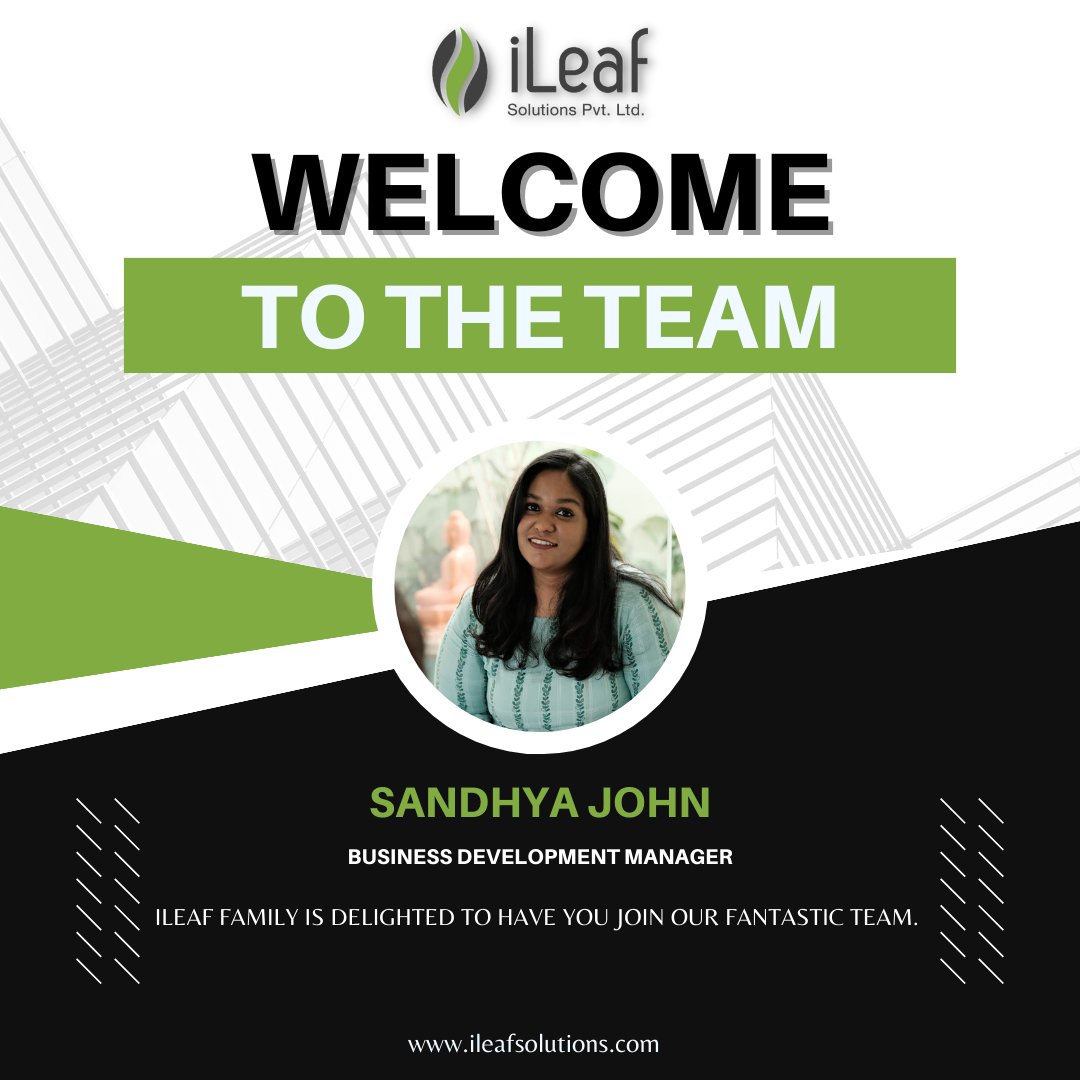 iLeafSolutions's tweet image. 🌟 We welcome Sandy to iLeaf as our new Business Development Manager! 🌟
Let&apos;s embark on this exciting journey together and achieve great heights.

#TeamWelcome #NewBeginnings #iLeafSolutions #BusinessDevelopment 🚀