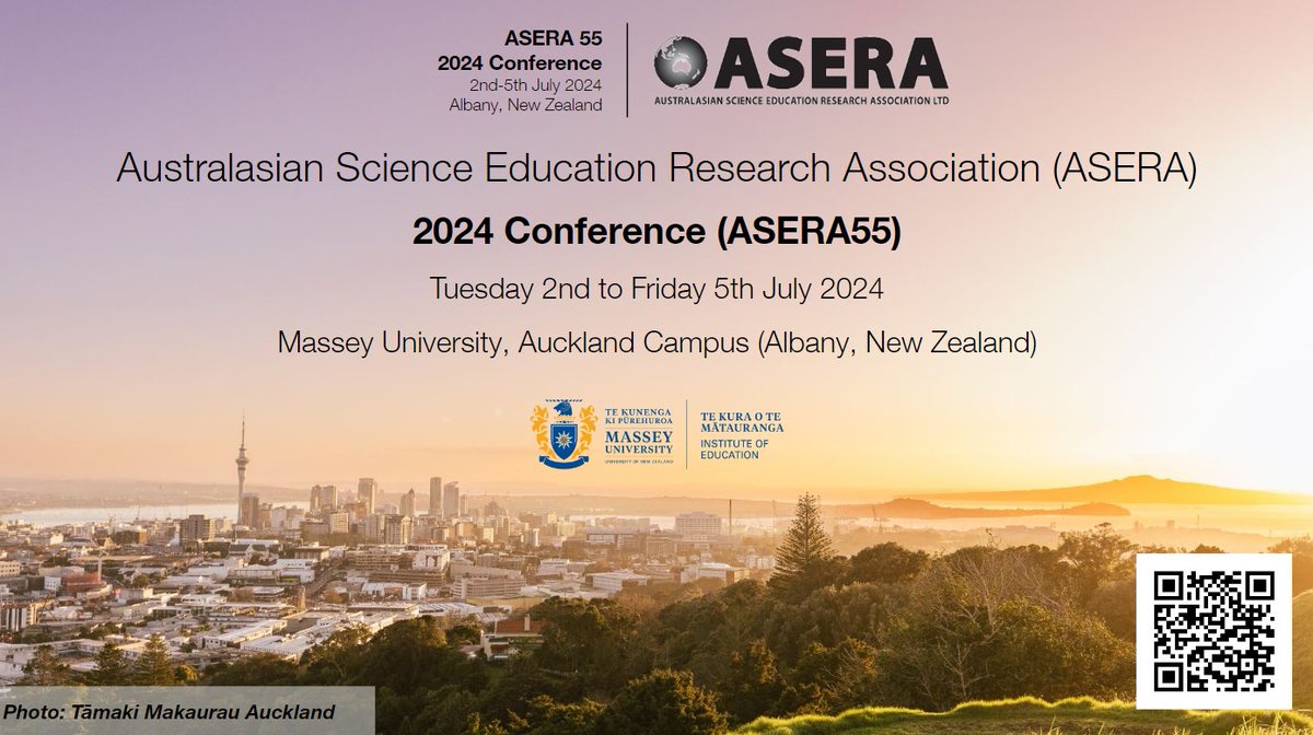 ASERA (@aseraeducation) on Twitter photo 📢 Our 2024 Conference (#ASERA55) will be held in-person at <a href="/MasseyUni/">Massey University</a>, in Albany, 🇳🇿, on Tues 2️⃣ to Fri 5️⃣ July 2024.
More ℹ️ can be found at our ASERA55 Website👇
asera.org.au/2024-conferenc… 📢 Our 2024 Conference (#ASERA55) will be held in-person at <a href="/MasseyUni/">Massey University</a>, in Albany, 🇳🇿, on Tues 2️⃣ to Fri 5️⃣ July 2024.
More ℹ️ can be found at our ASERA55 Website👇
asera.org.au/2024-conferenc…