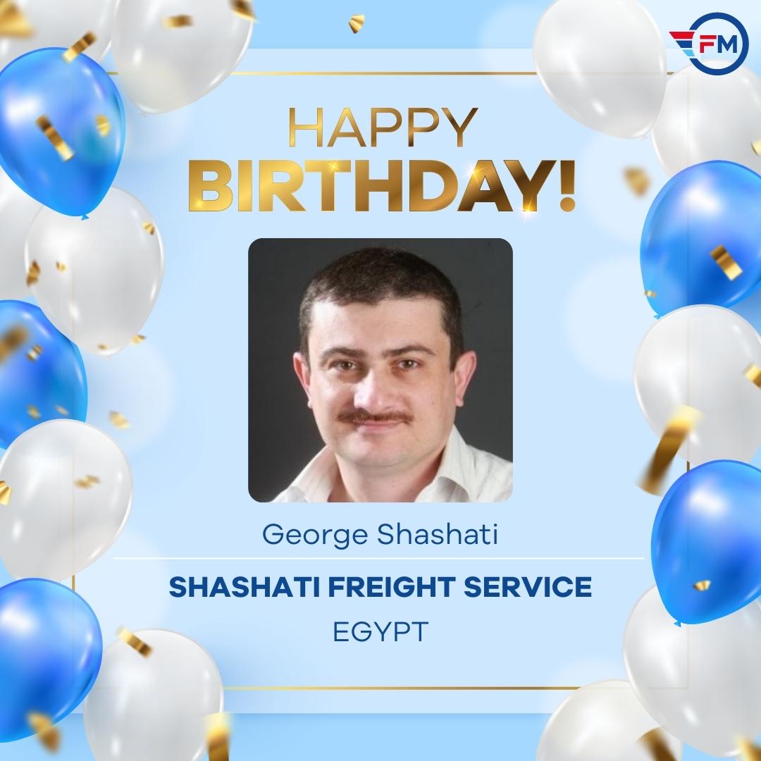 freightmidpoint's tweet photo. Happy birthday to our member George Shashati from SHASHATI FREIGHT SERVICE, Egypt. We wish him many years filled with health, love, happiness and success.
#freightmidpoint #freightforwarding #logistics https://t.co/BnLe2KgDwS