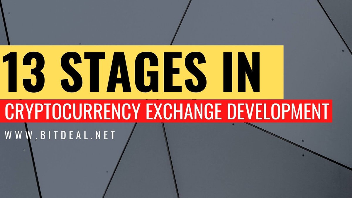 bitdeal001's tweet image. Do you want to build your own #cryptocurrency exchange platform?
Then, It is vital to know the various stages of the #cryptocurrencyexchangedevelopment process.
Keep an eye on and explore the 13 important stages >> bitdeal.net/cryptocurrency…
#Crypto #Cryptopreneur #Business #Tech