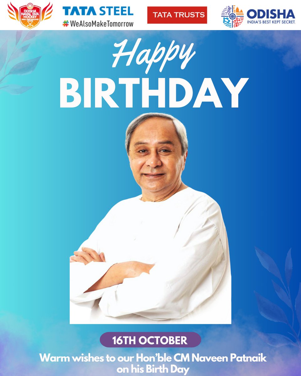 May the cosmic forces of the universe shine favorably on the esteemed Hon'ble CM Naveen Patnaik on this joyous occasion of his Birth Day 💐 Let the skies weave enchanting spells of grace and prosperity upon him ✨