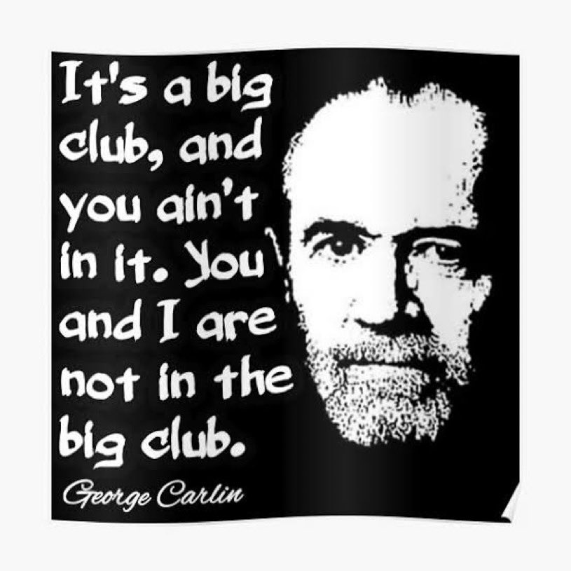 If people really want to know what happened with the referendum, we should all just watch or listen to a bit more of George Carlin.

We have all been conned again by a few Billionaires & MegaRich wannabe’s who wanted to protect their wealth & steal our resources.

#Yes23 #aupol