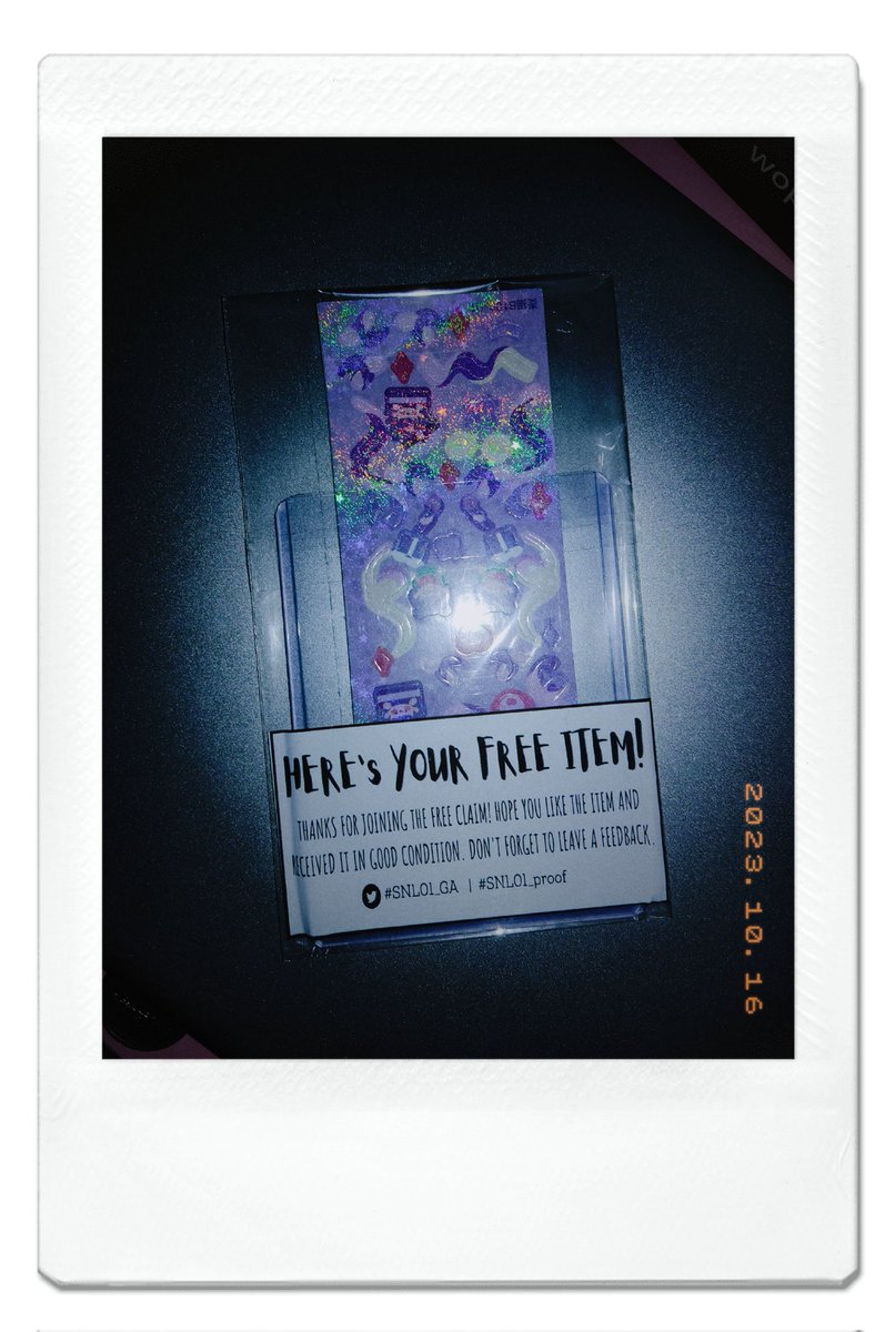 raeseeberry's tweet photo. hiii @luck190601
my free item is here na po, thank youuuuu so so much 🥹
#SNL01_proof
#SNL01_GA 𓍢ִ໋🌷͙֒✧˚ ༘ ⋆。˚♡ https://t.co/fFxfZyR9Zo
