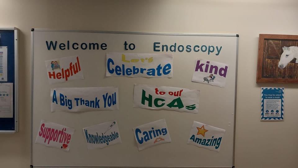 Great start to HCSW week in Endoscopy #thankyou @EndoscopyGlenf1 Thank you for the photos Lesley 🙌