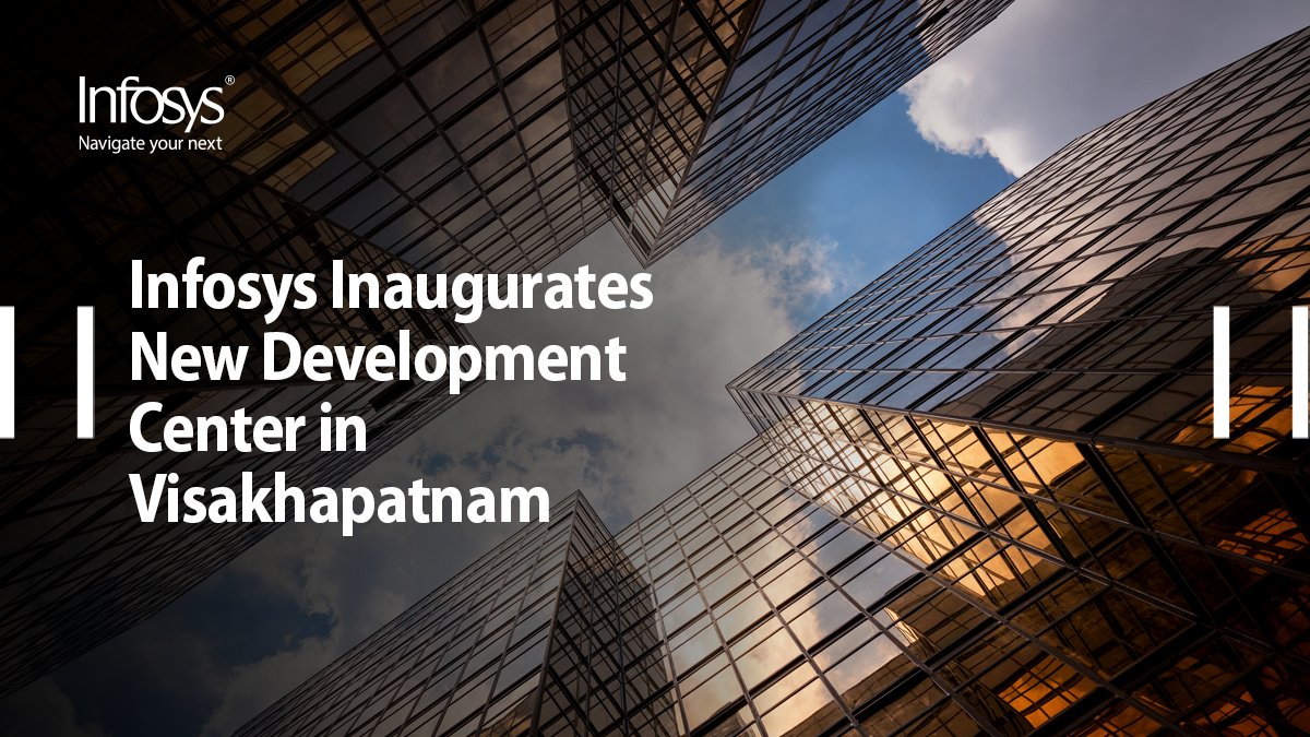 Infosys's tweet image. Infosys announced the inauguration of its latest state-of-the-art development center (DC) in Visakhapatnam, Andhra Pradesh, designed in alignment with Infosys’ future-ready hybrid workplace strategy. Read the press release here. infy.com/3Qj2qds #InfyNews