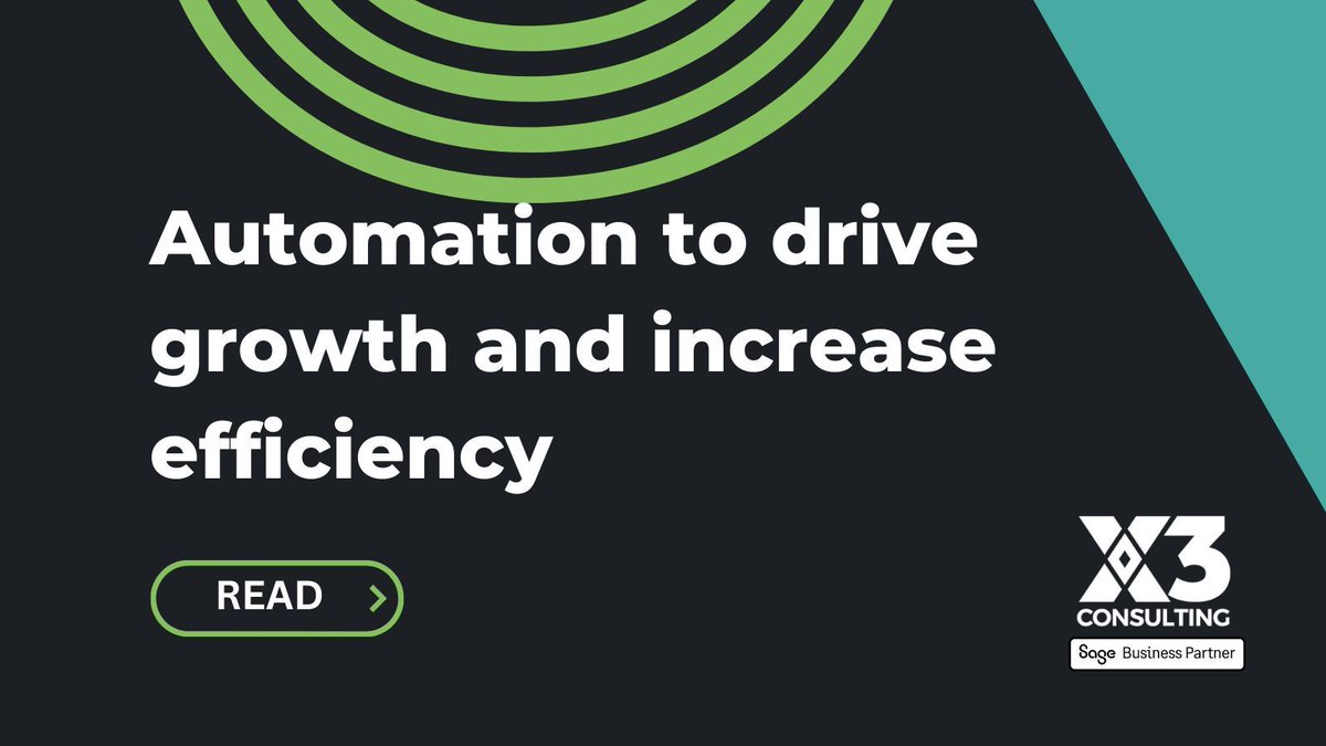 🌱 Find to how automation can drive growth 🌱 

For finance teams, manual processes can introduce critical mistakes. Automation streamlines manual processes to help finance teams close the books sooner
Read more
buff.ly/46uvTXv
#businessgrowth #automation #sageintacct