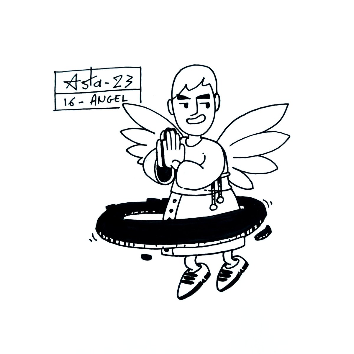 adrien_ber_nard's tweet photo. #inktober2023 du jour 16 sur le thème #Angel https://t.co/4Da2aEChdQ