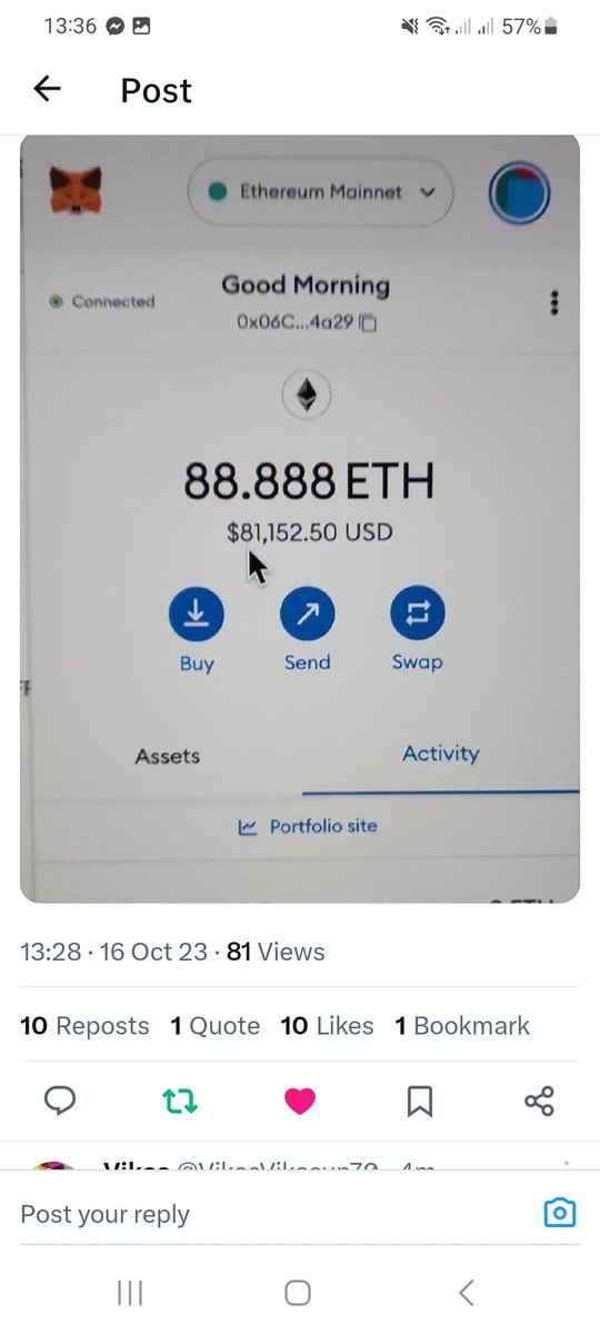 LNam2402's tweet photo. @cryptorich3737 0x8333dDb5011231971Cb8cdCA0c8716169BFF4580 https://t.co/9AE5PzLP1d