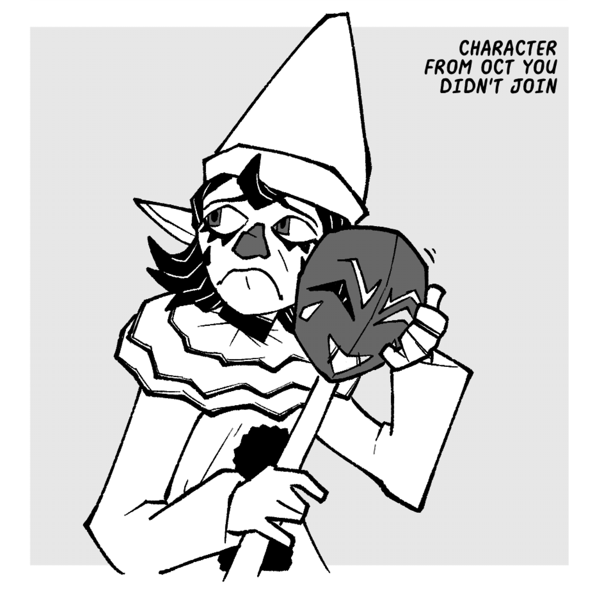 #OCTtober Day 14
Sad clown that is sad