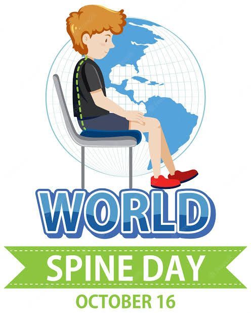 🌍 #WorldSpineDay 🦴 Let's support spinal health:

1. 🏋️‍♂️ Exercise
2. 💺 Good Posture
3. 📚 Educate
4. 🌐 Global Awareness

A healthy spine is key to overall well-being! 💪❤️ #SpineHealth

#DrAgam #MedX #MedEd #MedTwitter #WHO #MBBS
#ProtectYourSpine #MoveYourSpine 🦴🏋️‍♀️🏋️‍♂️ postura