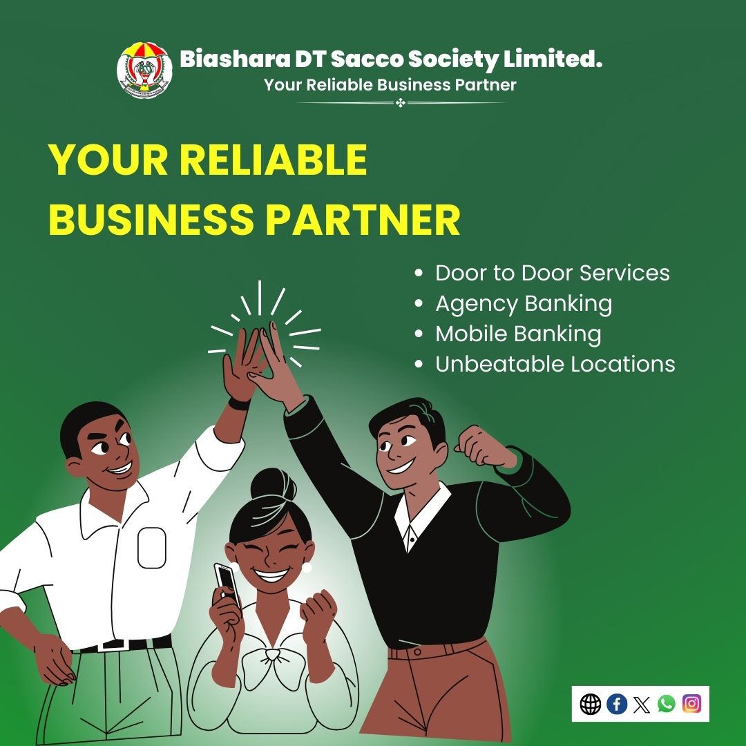 Biashara_Sacco's tweet image. When it comes to reliability, lean on us for financial ease.
Making transactions easily accessible and reliable.

#easybanking #Reliable #easytransaction #doortodoorservices #agencybanking #mbanking #locations #bssl