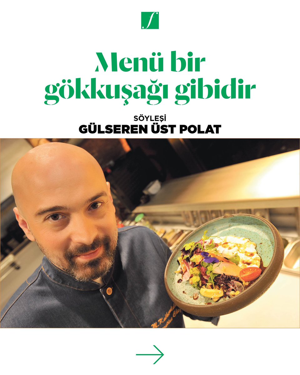 haftagazetesi's tweet photo. ✍🏻 Gülseren Üst Polat @gulseren_ust 

📌 Özü korurken trendlerden de geri kalmamak gerektiğini düşünen şeflerden Murat Kalkandelen. Bir yandan da yeni tatlar yaratmayı seviyor. 

#gastronomi #lezzet #chef #şef #hafta #ekonomim 

https://t.co/ogDZoUdagH https://t.co/VTbvkeOtAx
