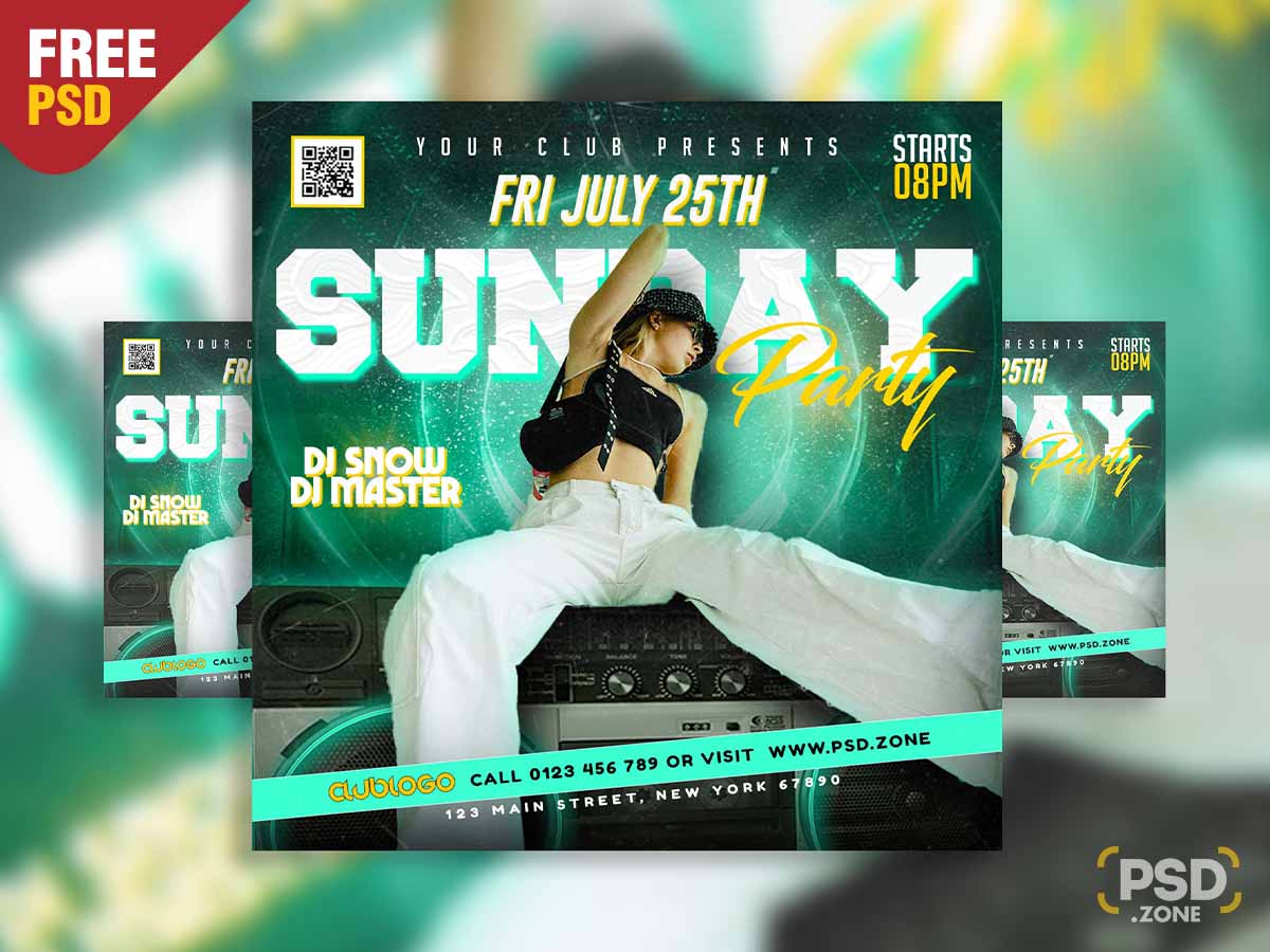 Free Sunday Party Instagram Post PSD
Download Link &gt;&gt; psd.zone/social-media/s…

#freepsd #psd #photoshop #socialmedia #facebookpost #Instagrampost #partypost #freetemplate #fridaynightparty #instagram #weekendnight #weekendparty #musicfestivals