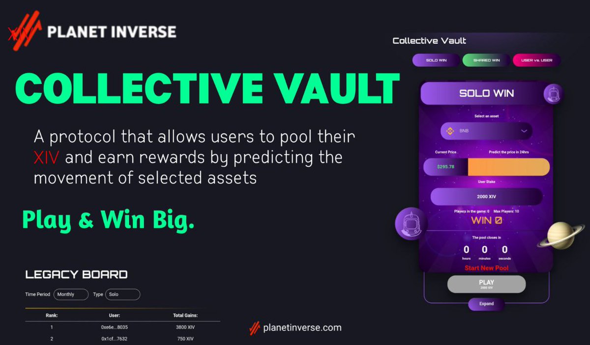The TREND is your FRIEND to The END.
With as low as 500 #XIV🚀 available in your <a href="/MetaMask/">MetaMask 🦊</a> wallet or buyable <a href="/PancakeSwap/">PancakeSwap</a> 
Track any trend in #BTC #BNB #ETH or #SHIBA for 40X gains anytime everyday with weekly #Airdrop to appreciate you for playing daily.