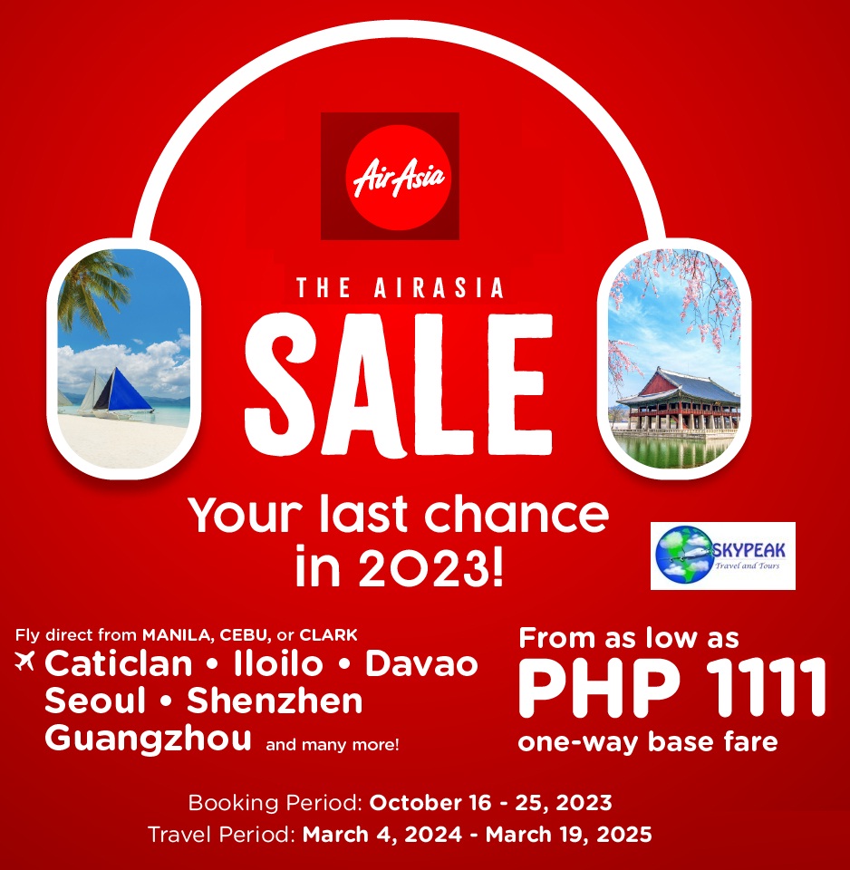 sky_peak's tweet photo. #AirAsia Domestic & International Flights seat sale @AirAsiaFilipino @airasia #Skypeak Travel & Tours visit our fb 4 details https://t.co/JONIgLicX2 #airasiaPH #airasiaSuperApp #FlyAirAsia #airasiaDeals #FlyForLove #WeDoitBest #FlywithAirAsia #seatsale #FlytheWorldChampion https://t.co/pbtosccXe0