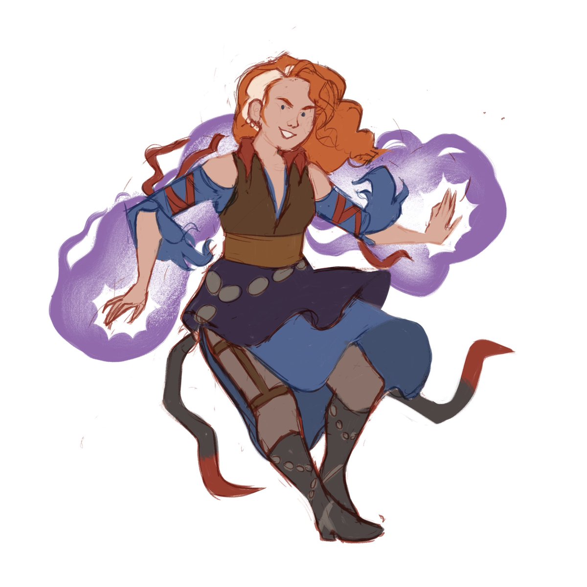 some WIPs (read: drawings I simply don’t have the energy to keep working on) of bards from larian games bc they’re invariably delightful