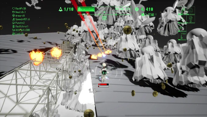 『エルシャダイ』クリエイター竹安佐和記氏らが贈る、爽快SFローグライクACT『STARNAUT』Steamストアページが公開 