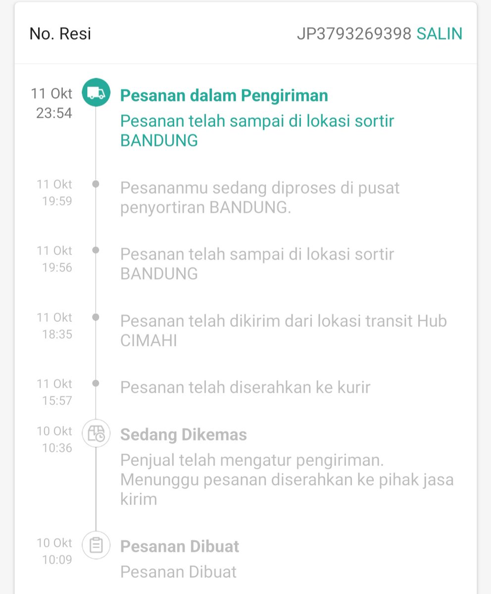 tyasalah's tweet photo. @jntexpressid hallo, tolong d bantu ini kenapa ya ga d kirim kirim dari tanggal 16 https://t.co/JB9gmTwLUP