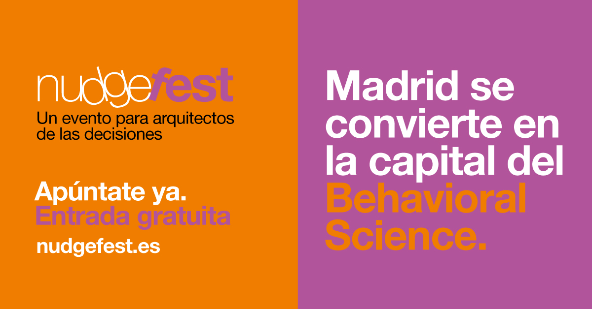 Asociacion_DEC's tweet image. El próximo 19 de octubre, no te pierdas la primera edición del Nudge Fest, un ciclo de conferencias gratuitas dedicadas a las #CienciasDelComportamiento.

🧵Conoce más en el hilo...

#BehavioralScience #BehavioralDesign #BehavioralEconomics #CX #EconomíaConductual