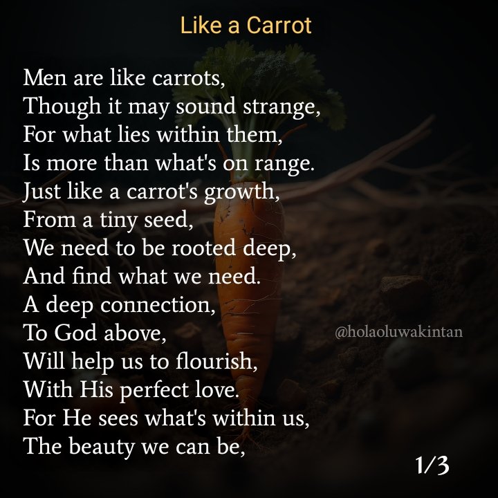A deep connection,
To God above,
Will help us to flourish,
With His perfect love.
For He sees what's within us,
The beauty we can be, 
#todayspoem #writes #Motivation
@victor_otegz @_mielsofficial @jay_mikee