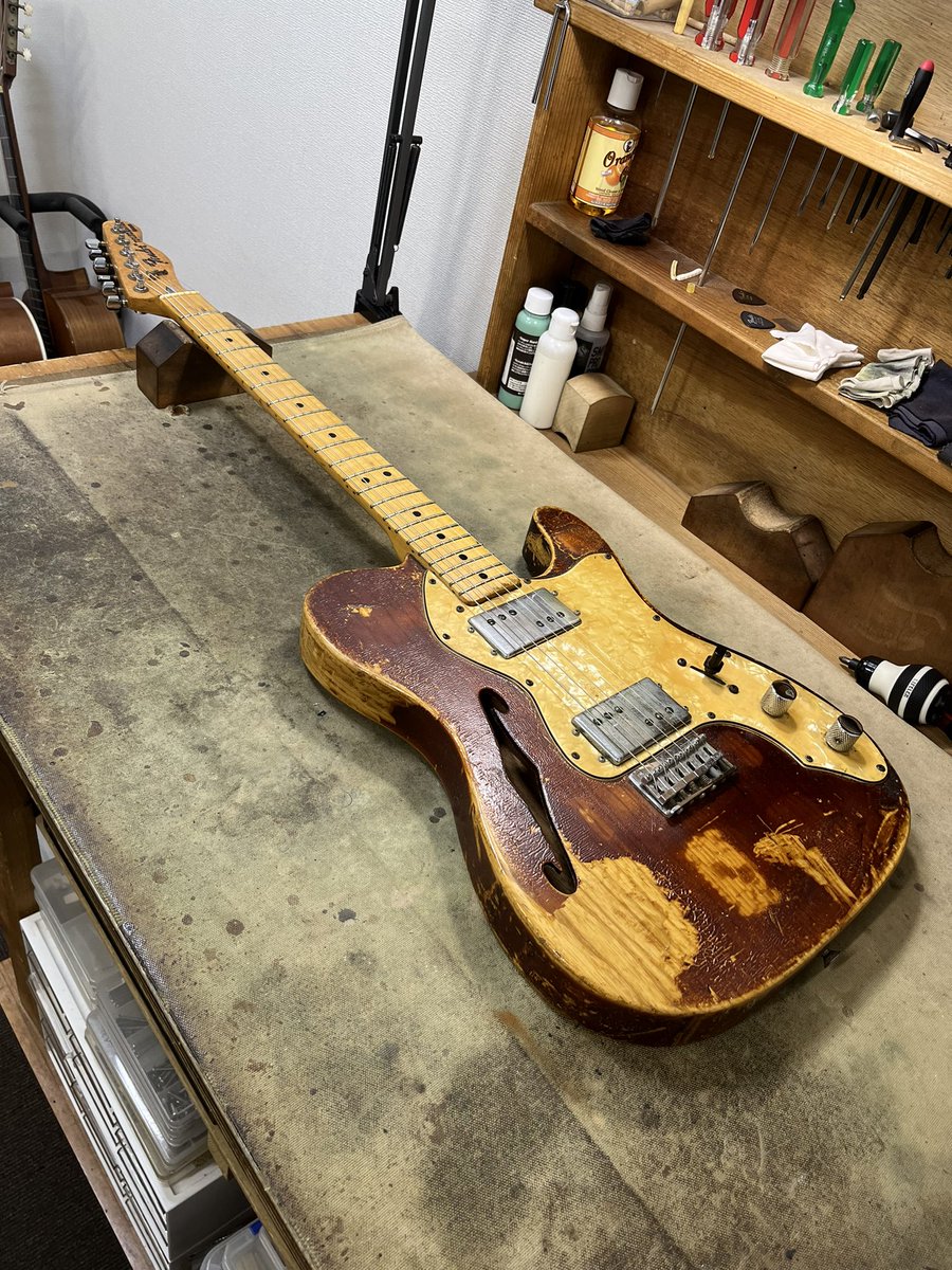 zehazeha's tweet photo. フレット擦り合わせと調整をお願いしました。
#fender
#telecasterthinline https://t.co/KDiaphhAQM